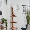 Venor Lampadaire Brun foncé, Écru, Noir, 1 lumière