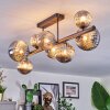 Chehalis Plafonnier, Boule lumineuse Fumé, 8 lumières