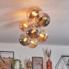 Gastor Plafonnier, Boule lumineuse Or, Noir, 8 lumières