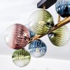Chehalis Plafonnier, Boule lumineuse Or, Noir, 10 lumières