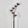 Koyoto Lampadaire 40 cm Clair, Fumé, 6 lumières