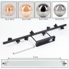 Chehalis Plafonnier, Boule lumineuse Ambre, Fumé, 8 lumières
