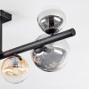 Chehalis Plafonnier, Boule lumineuse Ambre, Clair, Fumé, 8 lumières