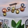 Chehalis Plafonnier, Boule lumineuse Bleu, Vert, Cuivré, 8 lumières