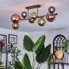 Chehalis Plafonnier, Boule lumineuse Bleu, Vert, Cuivré, 8 lumières