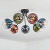 Koyoto Plafonnier, Boule lumineuse 82 cm Bleu, Vert, Clair, Cuivré, 7 lumières