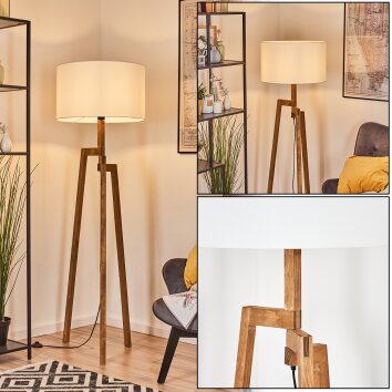Flemming Lampadaire Écru, Noir, 1 lumière Flemming Lampadaire Écru, Noir, 1 lumière