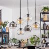 Koyoto Suspension, Boule lumineuse, Suspension Ambre, Clair, Fumé, 6 lumières