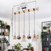 Koyoto Suspension, Boule lumineuse, Suspension Écru, Noir, 5 lumières
