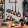 Koyoto Suspension, Boule lumineuse, Suspension Écru, Noir, 5 lumières