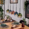 Koyoto Suspension, Boule lumineuse, Suspension Écru, Noir, 5 lumières