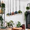 Koyoto Suspension, Boule lumineuse, Suspension Écru, Noir, 5 lumières