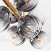 Koyoto Plafonnier, Boule lumineuse Or, Noir, 8 lumières