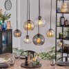 Koyoto Suspension, Boule lumineuse, Suspension Ambre, Clair, Fumé, 6 lumières