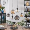 Koyoto Suspension, Boule lumineuse, Suspension Ambre, Clair, Fumé, 6 lumières