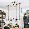 Koyoto Suspension, Boule lumineuse, Suspension Écru, Noir, 5 lumières