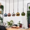 Koyoto Suspension, Boule lumineuse, Suspension Écru, Noir, 5 lumières