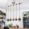 Koyoto Suspension, Boule lumineuse, Suspension Écru, Noir, 5 lumières