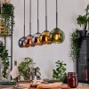 Koyoto Suspension, Boule lumineuse, Suspension Écru, Noir, 5 lumières