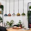 Koyoto Suspension, Boule lumineuse, Suspension Écru, Noir, 5 lumières