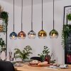 Koyoto Suspension, Boule lumineuse, Suspension Écru, Noir, 5 lumières