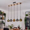 Koyoto Suspension, Boule lumineuse, Suspension Écru, Noir, 5 lumières