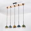 Koyoto Suspension, Boule lumineuse, Suspension Écru, Noir, 5 lumières