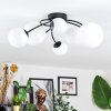 Chehalis Plafonnier, Boule lumineuse Blanc, 6 lumières