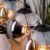 Koyoto Suspension, Boule lumineuse, Suspension Écru, Noir, 5 lumières