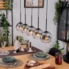 Koyoto Suspension, Boule lumineuse, Suspension Écru, Noir, 5 lumières