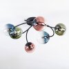 Chehalis Plafonnier, Boule lumineuse Bleu, Vert, Clair, Cuivré, 6 lumières