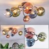 Chehalis Plafonnier, Boule lumineuse Bleu, Vert, Clair, Cuivré, 6 lumières
