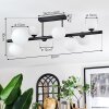 Chehalis Plafonnier, Boule lumineuse Blanc, 8 lumières