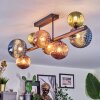 Chehalis Plafonnier, Boule lumineuse Bleu, Vert, Cuivré, 8 lumières