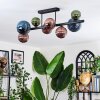 Chehalis Plafonnier, Boule lumineuse Bleu, Vert, Cuivré, 8 lumières