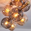 Koyoto Plafonnier, Boule lumineuse Or, Noir, 8 lumières