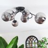 Chehalis Plafonnier, Boule lumineuse Fumé, 6 lumières