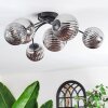 Chehalis Plafonnier, Boule lumineuse Fumé, 6 lumières