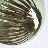 Chehalis Plafonnier, Boule lumineuse 56 cm Bleu, Vert, Cuivré, 6 lumières