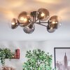 Chehalis Plafonnier, Boule lumineuse 20 cm Clair, Fumé, 6 lumières