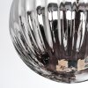 Chehalis Plafonnier, Boule lumineuse Ambre, Clair, Fumé, 8 lumières