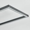 Hyacinthe Plafonnier, Ventilateur de plafond lumineux LED Chrome, Noir, 1 lumière, Télécommandes