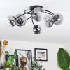 Chehalis Plafonnier, Boule lumineuse 58 cm Clair, Fumé, 6 lumières