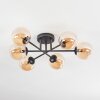Chehalis Plafonnier, Boule lumineuse 18 cm Ambre, 6 lumières