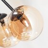 Chehalis Plafonnier, Boule lumineuse 20 cm Ambre, 6 lumières