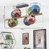 Gastor Plafonnier, Boule lumineuse Or, Noir, 8 lumières