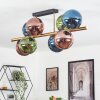 Gastor Plafonnier, Boule lumineuse Or, Noir, 8 lumières