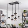 Koyoto Suspension, Boule lumineuse, Suspension Clair, Fumé, 6 lumières