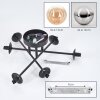 Chehalis Plafonnier, Boule lumineuse Ambre, Clair, Fumé, 6 lumières