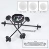 Chehalis Plafonnier, Boule lumineuse Blanc, 6 lumières